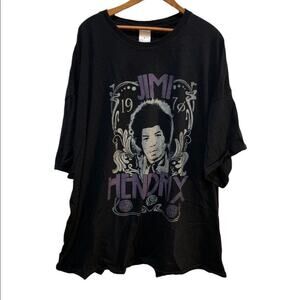 Jimi Hendrix black rock rock n roll tee shirt! in a hard to find 5XL!